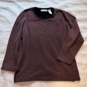 Carolyn Taylor Chocolate Long Sleeve Top